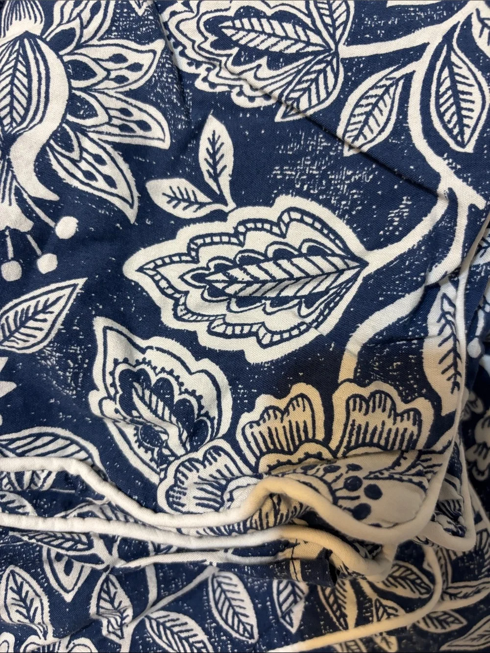 IKEA Blue and white floral Twin Duvet cover  with 2 pillow shams